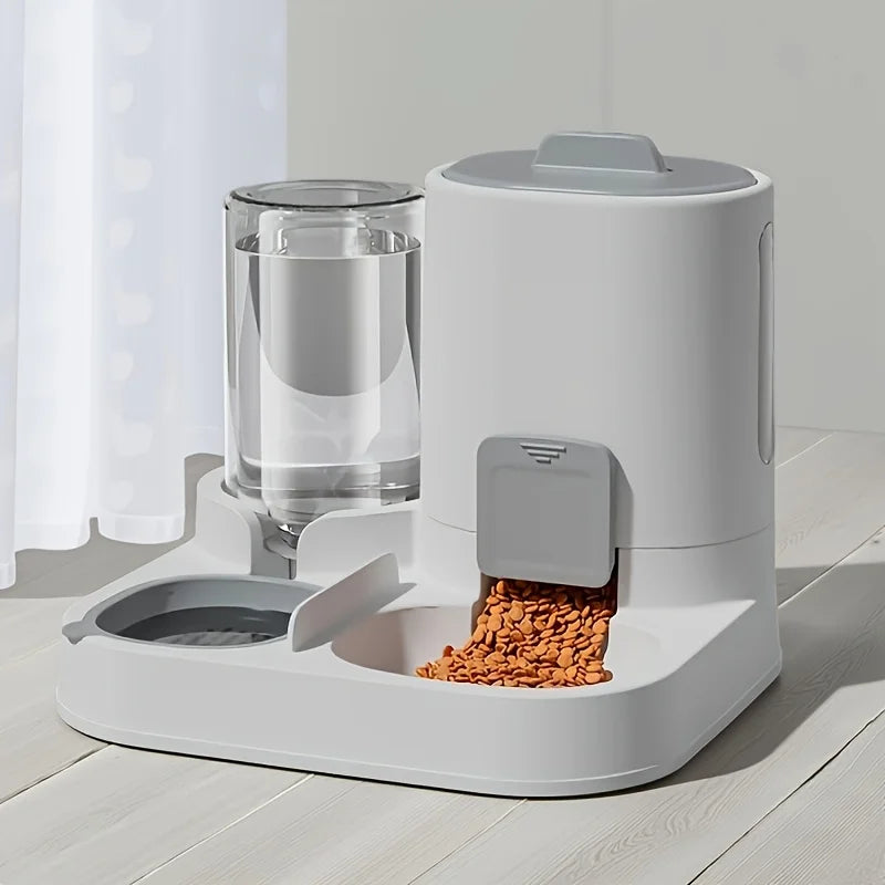🍖 Mangeoire Automatique 2 en 1 – Pratique & Ingénieuse pour Vos Animaux 🐾