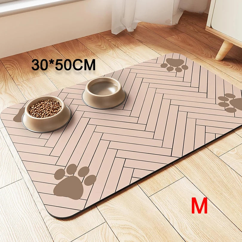🐾 Tapis d’Alimentation Imperméable pour Chiens et Chats