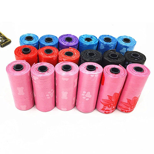 🌟 Lot de 10 rouleaux (150 sacs) biodégradables pour chiens – pratiques et écologiques 🌟