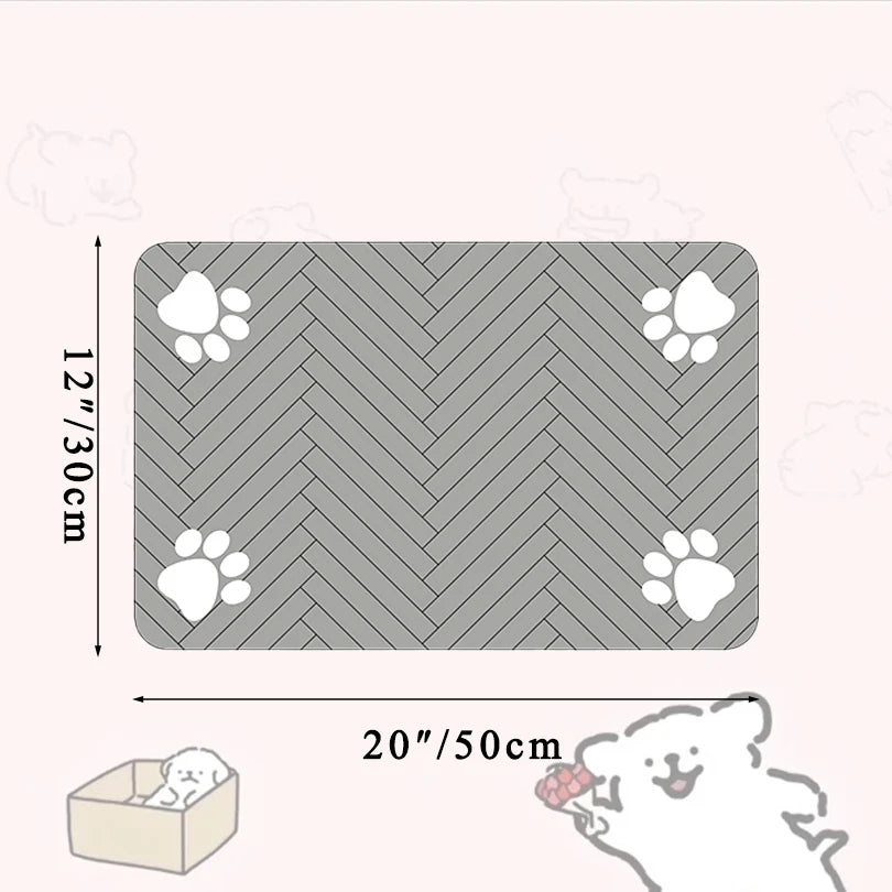 🐾 Tapis d’Alimentation Imperméable pour Chiens et Chats
