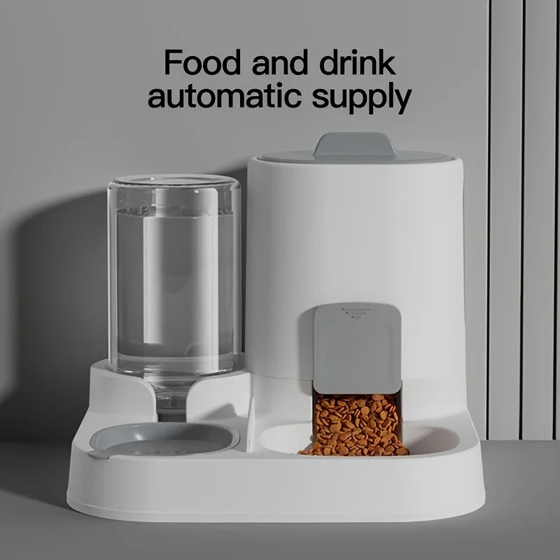 🍖 Mangeoire Automatique 2 en 1 – Pratique & Ingénieuse pour Vos Animaux 🐾