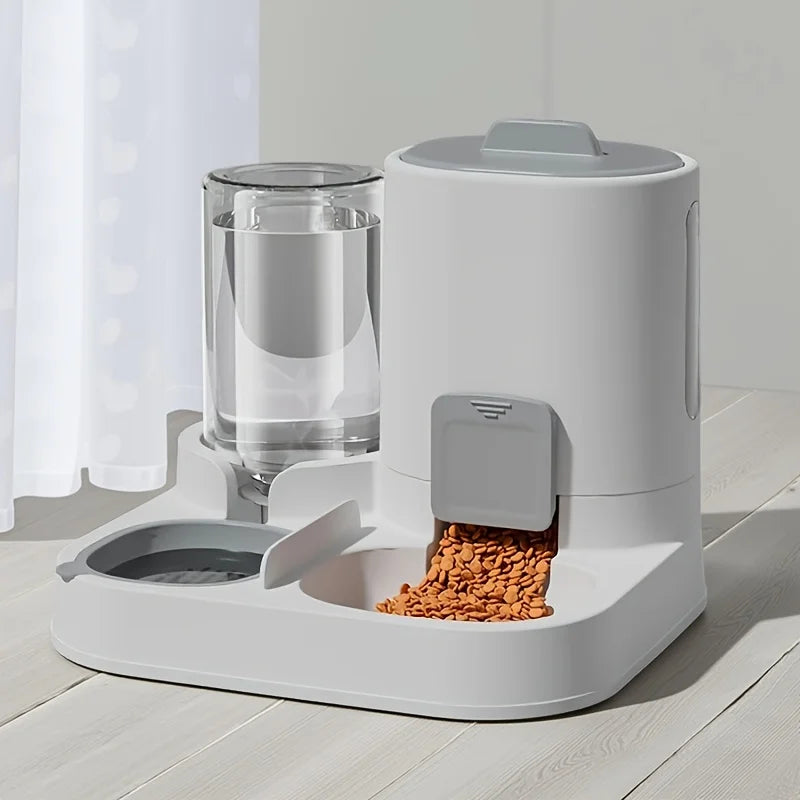 🍖 Mangeoire Automatique 2 en 1 – Pratique & Ingénieuse pour Vos Animaux 🐾