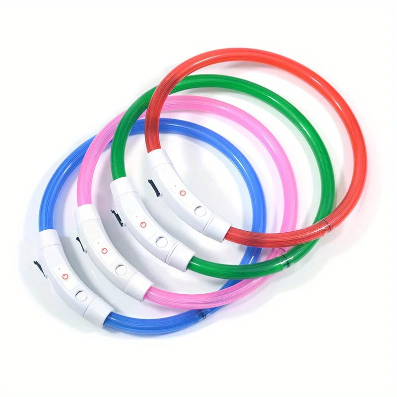 Collier LED Lumineux pour Chien – Sécurité Nocturne & Style 🐾