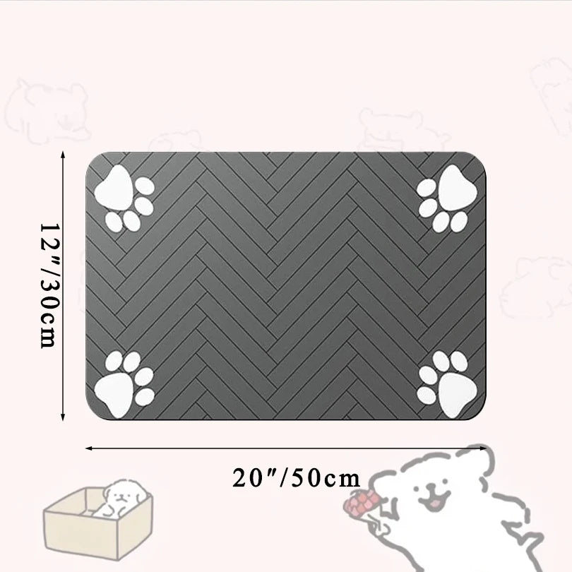 🐾 Tapis d’Alimentation Imperméable pour Chiens et Chats