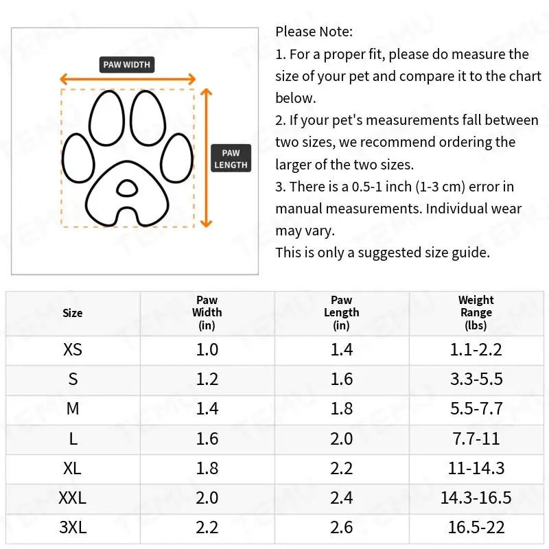 🐾 Chaussures Imperméables pour Chiens – Confort & Protection Assurée 🐶