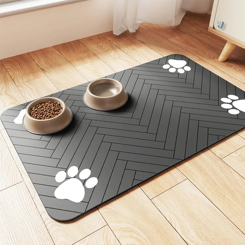 🐾 Tapis d’Alimentation Imperméable pour Chiens et Chats