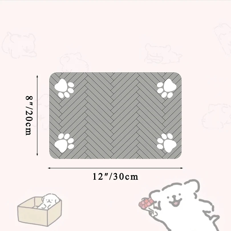 🐾 Tapis d’Alimentation Imperméable pour Chiens et Chats